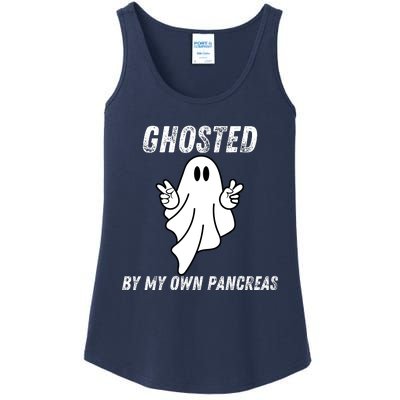 Ghosted By My Own Pancreas Type 1 Diabetes Humor Ladies Essential Tank