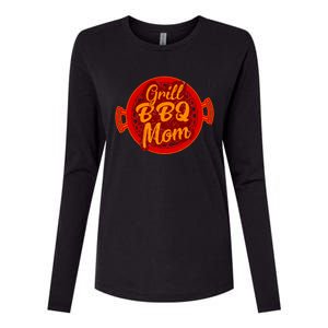 Grill Bbq Mom Grilling Chef Cook Mommy Mothers Day Gift Cool Gift Womens Cotton Relaxed Long Sleeve T-Shirt