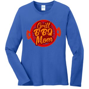 Grill Bbq Mom Grilling Chef Cook Mommy Mothers Day Gift Cool Gift Ladies Long Sleeve Shirt