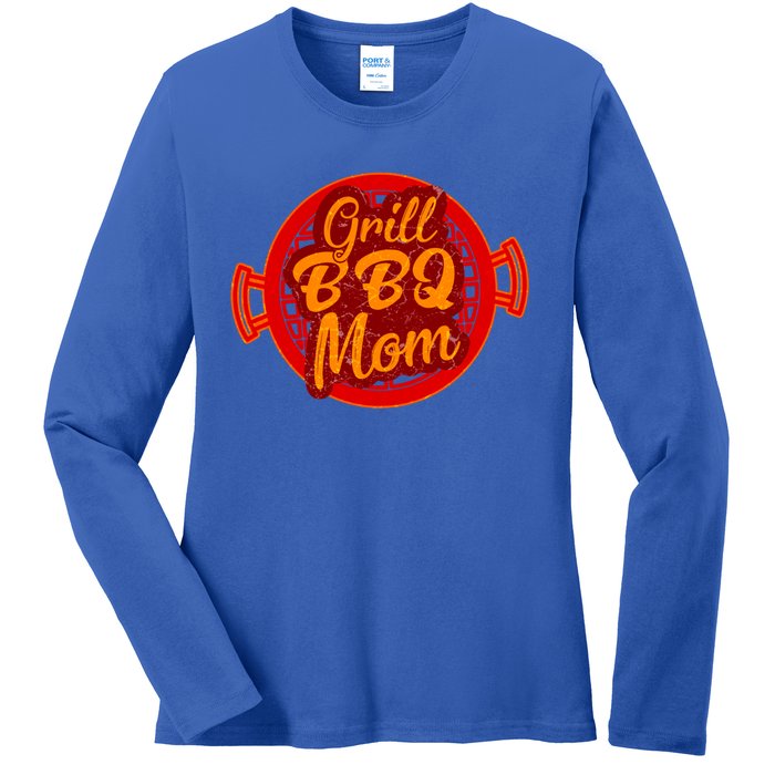 Grill Bbq Mom Grilling Chef Cook Mommy Mothers Day Gift Cool Gift Ladies Long Sleeve Shirt