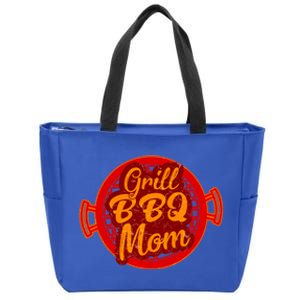 Grill Bbq Mom Grilling Chef Cook Mommy Mothers Day Gift Cool Gift Zip Tote Bag