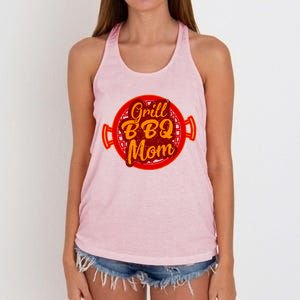 Grill Bbq Mom Grilling Chef Cook Mommy Mothers Day Gift Cool Gift Women's Knotted Racerback Tank