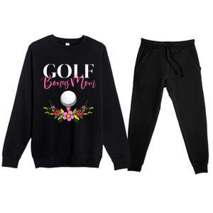 Golf Bonus Mom Golfer Stepmother Gift Premium Crewneck Sweatsuit Set