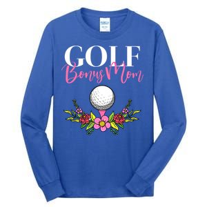 Golf Bonus Mom Golfer Stepmother Gift Tall Long Sleeve T-Shirt