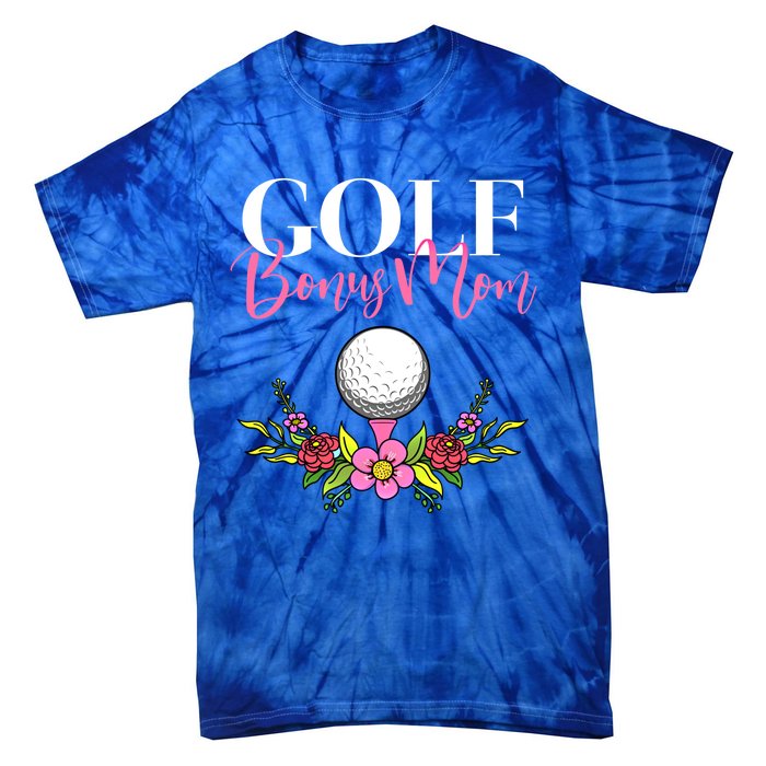 Golf Bonus Mom Golfer Stepmother Gift Tie-Dye T-Shirt