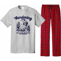 Gardening Because Murder Is Wrong Gardener Plant Lady Mom Pajama Set