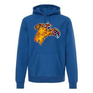 Grizzly Bear Motif Grizzlies Predator Bears Forest Animals Gift Premium Hoodie