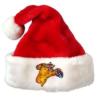 Grizzly Bear Motif Grizzlies Predator Bears Forest Animals Gift Premium Christmas Santa Hat