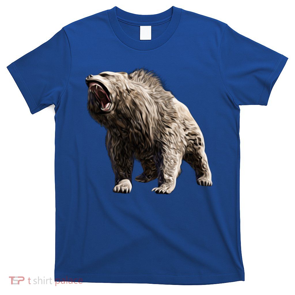 Grizzly Bear Motif Grizzlies Predator Bears Forest Animals Gift T-Shirt