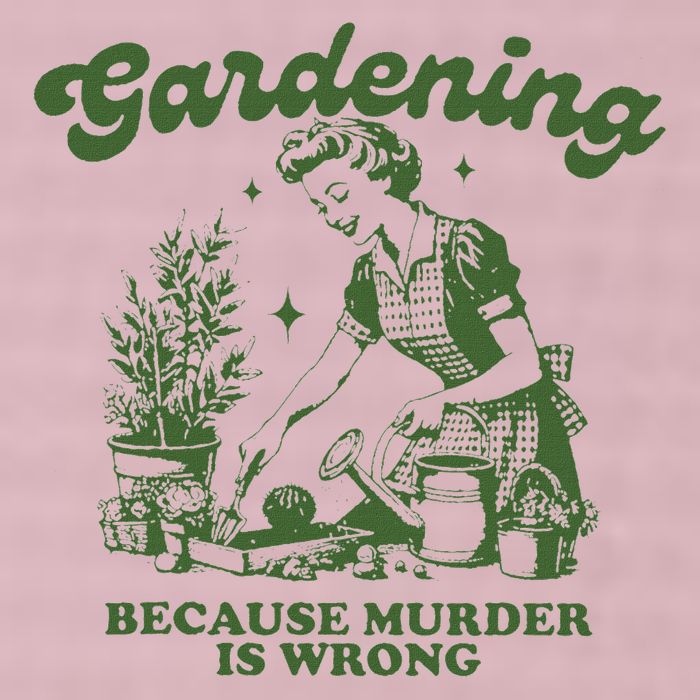 Gardening Because Murder Is Wrong 25L Jumbo Tote
