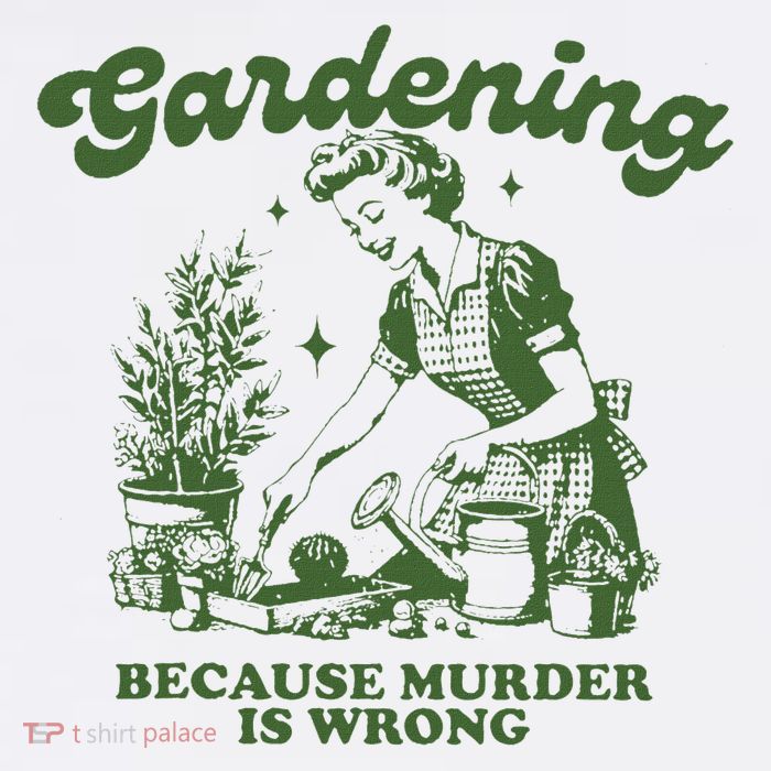 Gardening Because Murder Is Wrong 11oz C Handle Ceramic Mug