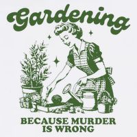 Gardening Because Murder Is Wrong Mesh Reversible Basketball Jersey Tank