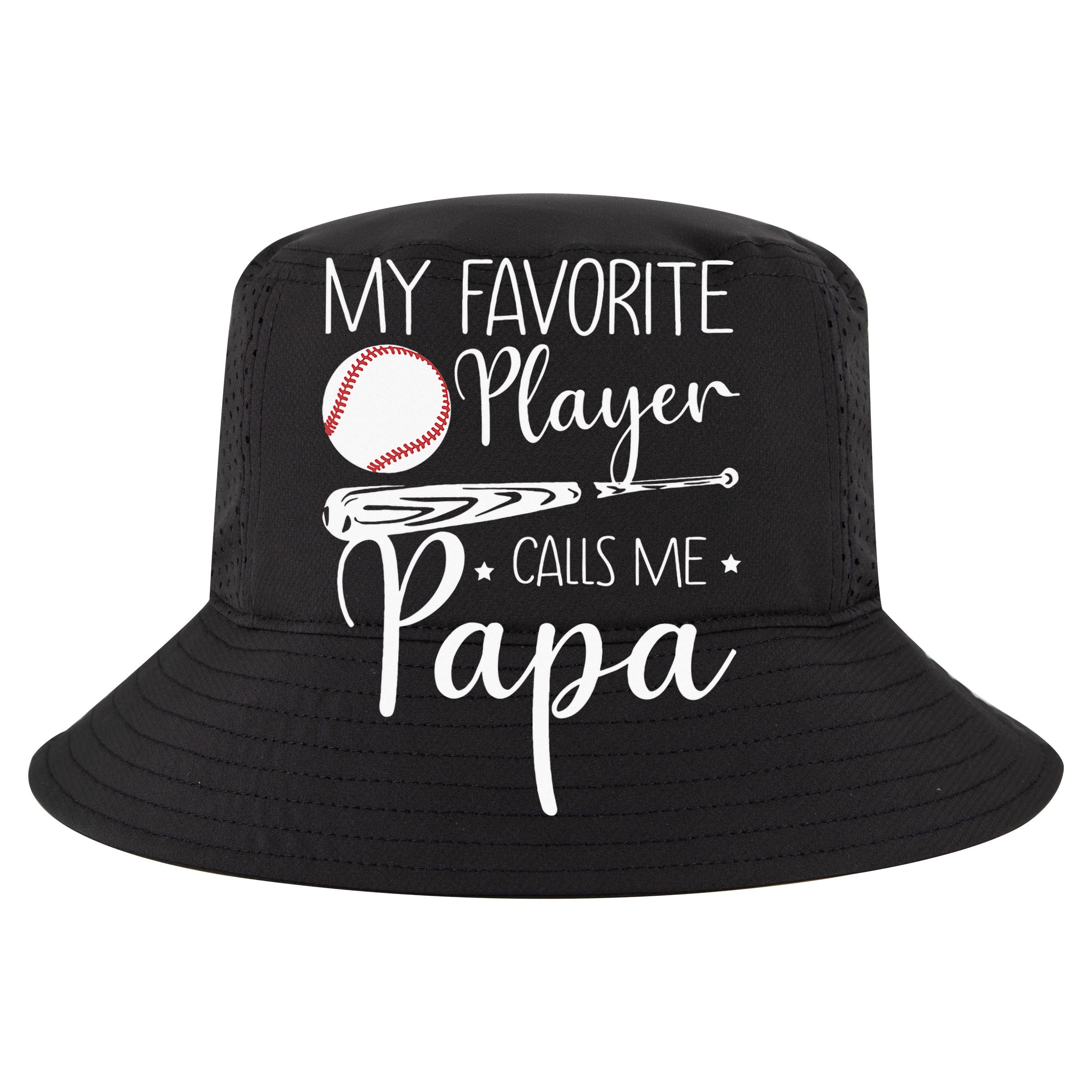 Grandpa Baseball My Favorite Player Calls Me Papa Cooling Performance Crew T-Shirt