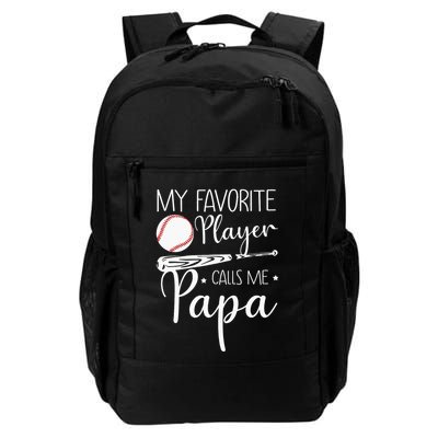 Grandpa Baseball My Favorite Player Calls Me Papa Backpack