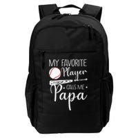 Grandpa Baseball My Favorite Player Calls Me Papa Backpack