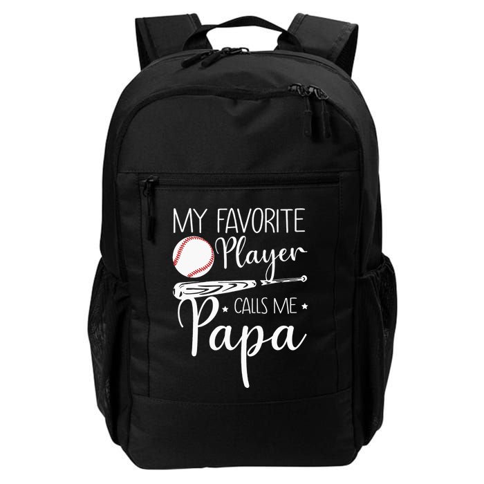 Grandpa Baseball My Favorite Player Calls Me Papa Backpack