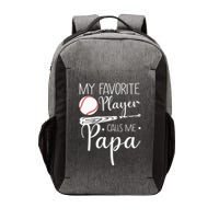 Grandpa Baseball My Favorite Player Calls Me Papa Vector Backpack