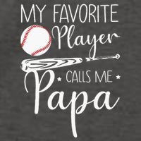 Grandpa Baseball My Favorite Player Calls Me Papa Vector Backpack