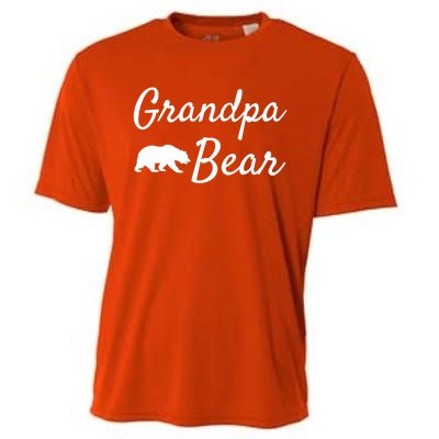 Grandpa Bear Meaningful Gift Christmas Papa Bear Mama Bear Bear Gift Cooling Performance Crew T-Shirt