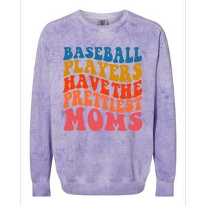 Groovy Baseball Mom Mothers Day Softball Lover Gift Colorblast Crewneck Sweatshirt