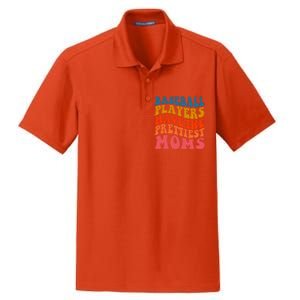 Groovy Baseball Mom Mothers Day Softball Lover Gift Dry Zone Grid Polo