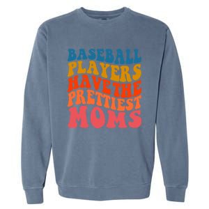 Groovy Baseball Mom Mothers Day Softball Lover Gift Garment-Dyed Sweatshirt