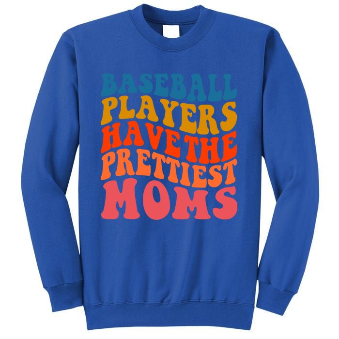 Groovy Baseball Mom Mothers Day Softball Lover Gift Tall Sweatshirt