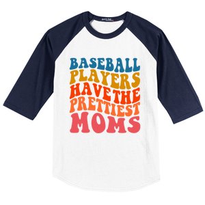 Groovy Baseball Mom Mothers Day Softball Lover Gift Baseball Sleeve Shirt