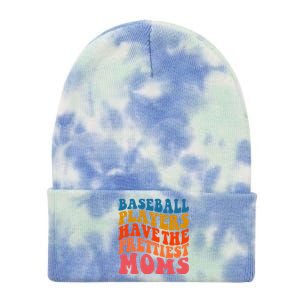 Groovy Baseball Mom Mothers Day Softball Lover Gift Tie Dye 12in Knit Beanie