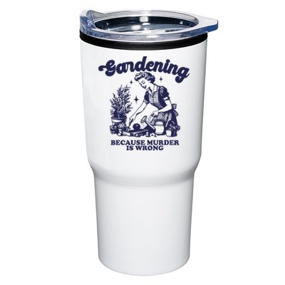 Gardening Because Murder Is Wrong Gardener Plant Lady Mom Tumbler