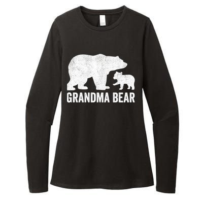 Grandma Bear Mothers Day, Funny One Cub Grandmom Hoodie Womens CVC Long Sleeve Shirt