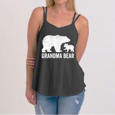 Grandma Bear Mothers Day, Funny One Cub Grandmom Hoodie Women's Strappy Tank