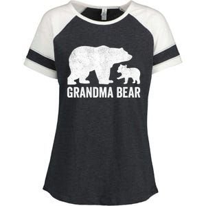 Grandma Bear Mothers Day, Funny One Cub Grandmom Hoodie Enza Ladies Jersey Colorblock Tee