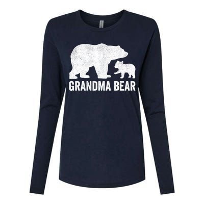 Grandma Bear Mothers Day, Funny One Cub Grandmom Hoodie Womens Cotton Relaxed Long Sleeve T-Shirt