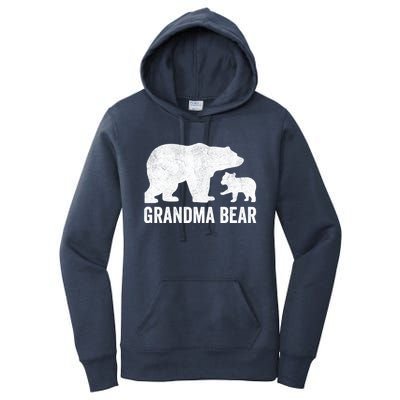 Grandma Bear Mothers Day, Funny One Cub Grandmom Hoodie Women's Pullover Hoodie