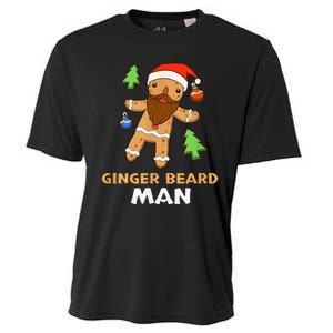 Ginger Beard Man Holiday Gingerbread Christmas Cooling Performance Crew T-Shirt