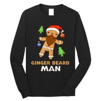 Ginger Beard Man Holiday Gingerbread Christmas Long Sleeve Shirt