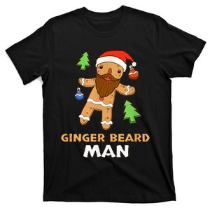 Ginger Beard Man Holiday Gingerbread Christmas T-Shirt