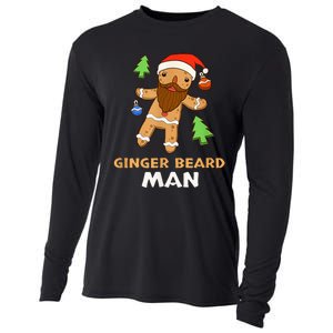 Ginger Beard Man Holiday Gingerbread Christmas Cooling Performance Long Sleeve Crew