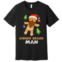 Ginger Beard Man Holiday Gingerbread Christmas Premium T-Shirt