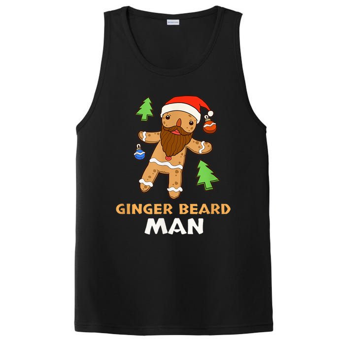 Ginger Beard Man Holiday Gingerbread Christmas PosiCharge Competitor Tank