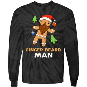 Ginger Beard Man Holiday Gingerbread Christmas Tie-Dye Long Sleeve Shirt