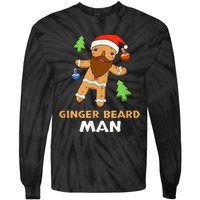 Ginger Beard Man Holiday Gingerbread Christmas Tie-Dye Long Sleeve Shirt