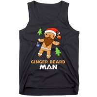 Ginger Beard Man Holiday Gingerbread Christmas Tank Top