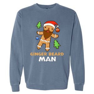 Ginger Beard Man Holiday Gingerbread Christmas Garment-Dyed Sweatshirt