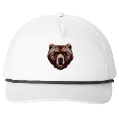 Grumpy Bear Mom Or Dad Grizzly Bear Snapback Five-Panel Rope Hat