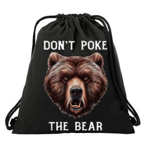 Grumpy Bear Mom Or Dad Grizzly Bear Drawstring Bag