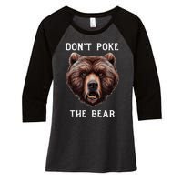 Grumpy Bear Mom Or Dad Grizzly Bear Women's Tri-Blend 3/4-Sleeve Raglan Shirt