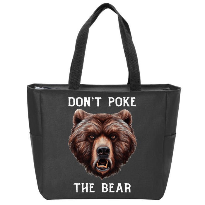 Grumpy Bear Mom Or Dad Grizzly Bear Zip Tote Bag