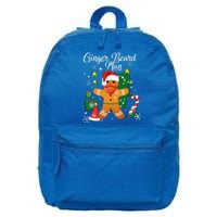 Ginger Beard Man Christmas Pajama Funny Gingerbread Gifts 16 in Basic Backpack